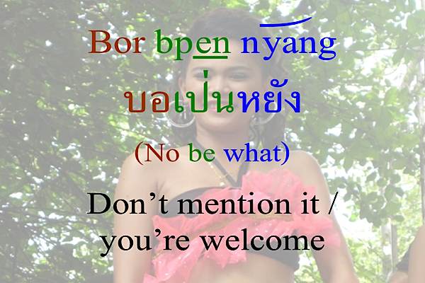 Learn Thai You're welcome