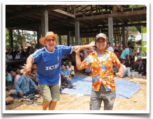 Farang Dancing With Thai Wife