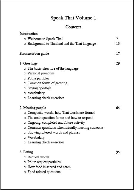 Speak Isaan Thai 1 Contents 1