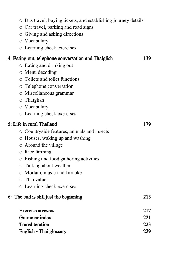 Speak Thai 2 Contents 2